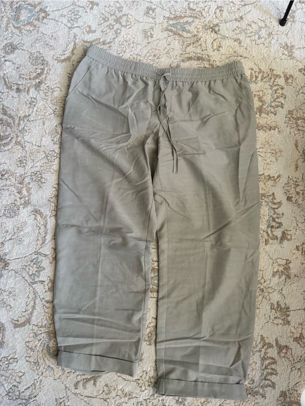 Banana Republic Women's Olive Green Drawstring Pants